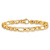 10k Yellow Gold 6.5mm Solid Hand-polished Flat Mariner Link Bracelet