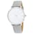Michael Kors Women's Pyper White Dial, Gray Leather Strap Watch