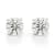 Certified White Lab-Grown Diamond H-I SI 14k White Gold Stud Earrings 2.00ctw