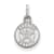 Rhodium Over Sterling Silver MLB Houston Astros LogoArt Circle Pendant