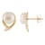 7-8mm Round Akoya Pearl 14K Yellow Gold Stud Earrings