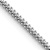 Rhodium Over 14k White Gold 1.3mm Solid Franco 22 Inch Chain