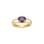 Purple And White Cubic Zirconia 18K Gold Over Sterling Silver Ring 2.41ctw