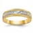 14K Yellow Gold AA Quality Mens Wedding Band 0.09ctw