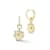 Rachel Zoe CZ Fluted Disk Charm Huggie Hoop Earrings in 14K Gold Over
Sterling Silver