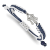 Stainless Steel MLB LogoArt New York Yankees N-Y Adjustable Cord Bracelet
