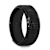 KNIGHT Steel Chain Black Titanium Wedding Ring Polished Beveled Edges
Set with Black Diamonds 10mm