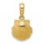 14k Yellow Gold Textured Scallop Shell Pendant