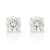 Certified White Lab-Grown Diamond H-I SI 14k White Gold Stud Earrings 1.00ctw