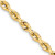14k Yellow Gold 7mm Diamond-Cut Solid Quadruple Rope 30 Inch Chain