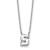White Lab-Grown Diamond F VS 14K White Gold "S" Initial
Necklace 1.60ct