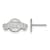Rhodium Over Sterling Silver MLB LogoArt San Francisco Giants Post Earrings