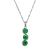 Green Cubic Zirconia Platinum Over Sterling Silver May Birthstone
Pendant 5.84ctw