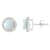 6mm Round Created Opal And Created White Sapphire 10k White Gold Halo
Stud Earrings