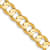 10k Yellow Gold 7.5mm Open Concave Curb Link Bracelet