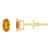 5x3mm Oval Citrine 14k Yellow Gold Stud Earrings