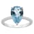 12x8mm Pear Shape Sky Blue Topaz and 1/10 ctw Diamond Rhodium Over
Sterling Silver Ring