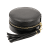 Black Round Compact Shape Jewelry Box with Tassel appx 9.5x4.5cm