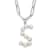 Rhodium Over Sterling Silver 3-5.5mm Freshwater Cultured Pearl LETTER S
18-inch Necklace
