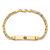 14k Yellow Gold Medical Red Enamel Mariner Link ID Bracelet
