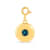 Round Lab Created Alexandrite 18K Yellow Gold Over Sterling Silver
Circle June Birthstone Charm