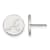 Rhodium Over Sterling Silver MLB LogoArt Atlanta Braves Post Earrings