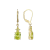 Green Cubic Zirconia 18k Yellow Gold Over Sterling Silver August
Birthstone Earrings 6.51ctw