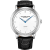 Stuhrling Men's Symphony White Dial, Black Leather Strap Watch