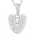 CZ Initial V Bubble Letter Pendant Necklace In Sterling Silver 1.74ctw