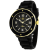 Oceanaut Women's Acqua Black Dial, Black Rubber Strap Watch