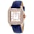 Christian Van Sant Women's Radieuse White Dial, Rose Bezel, Blue Leather
Strap Watch