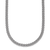 Rhodium Over Sterling Silver 4.5mm Popcorn Mesh 16 Inch Chain