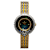 Croton Ilaria Two-Tone Floating Crystal Watch with Black Mother Of Pearl Dial