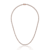 CZ Tennis Necklace In 18K Rose Gold Over Sterling Silver