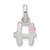 Sterling Silver Letter H with Enamel Pendant