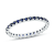 0.75ctw Sapphire Eternity Band Ring in 14k White Gold