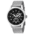 Christian Van Sant Men's Rio Black Dial, Silver-tone Mesh Stainless
Steel Watch