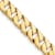 10k Yellow Gold 7.4mm Hand-Polished Fancy Curb Link Bracelet