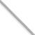 Rhodium Over 14k White Gold 0.6mm Solid Octagonal Snake 18 Inch Chain