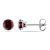 Garnet 14K White Gold Earrings 1.30ctw