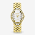 Croton The Valissa Gold Tone Oval Mother Of Pearl Dial Watch with
Diamond Markers
