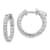 Rhodium Over 14K White Gold 1.5ct. 2.30mm G H I True Light Moissanite
Hoop Earrings