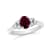 1.10ctw Ruby and Diamond Ring in 14k White Gold