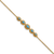 14k Yellow Gold Marquise Blue Topaz Bracelet