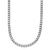 Rhodium Over Sterling Silver Polished 4mm Box 16 Inch Chain