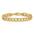 14k Yellow Gold 9mm Curb Link Bracelet, 8 Inches