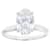 Lab-Grown Diamond Oval Solitaire Ring In 14K White Gold 2.00ct