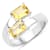 Citrine Bypass Ring In Sterling Silver 1.80ctw