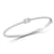Rachel Zoe CZ Illusion Bangle Bracelet in Rhodium Over Sterling Silver