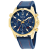 Bulova Men's Marine Star Blue Dial, Blue Leather Strap Watch